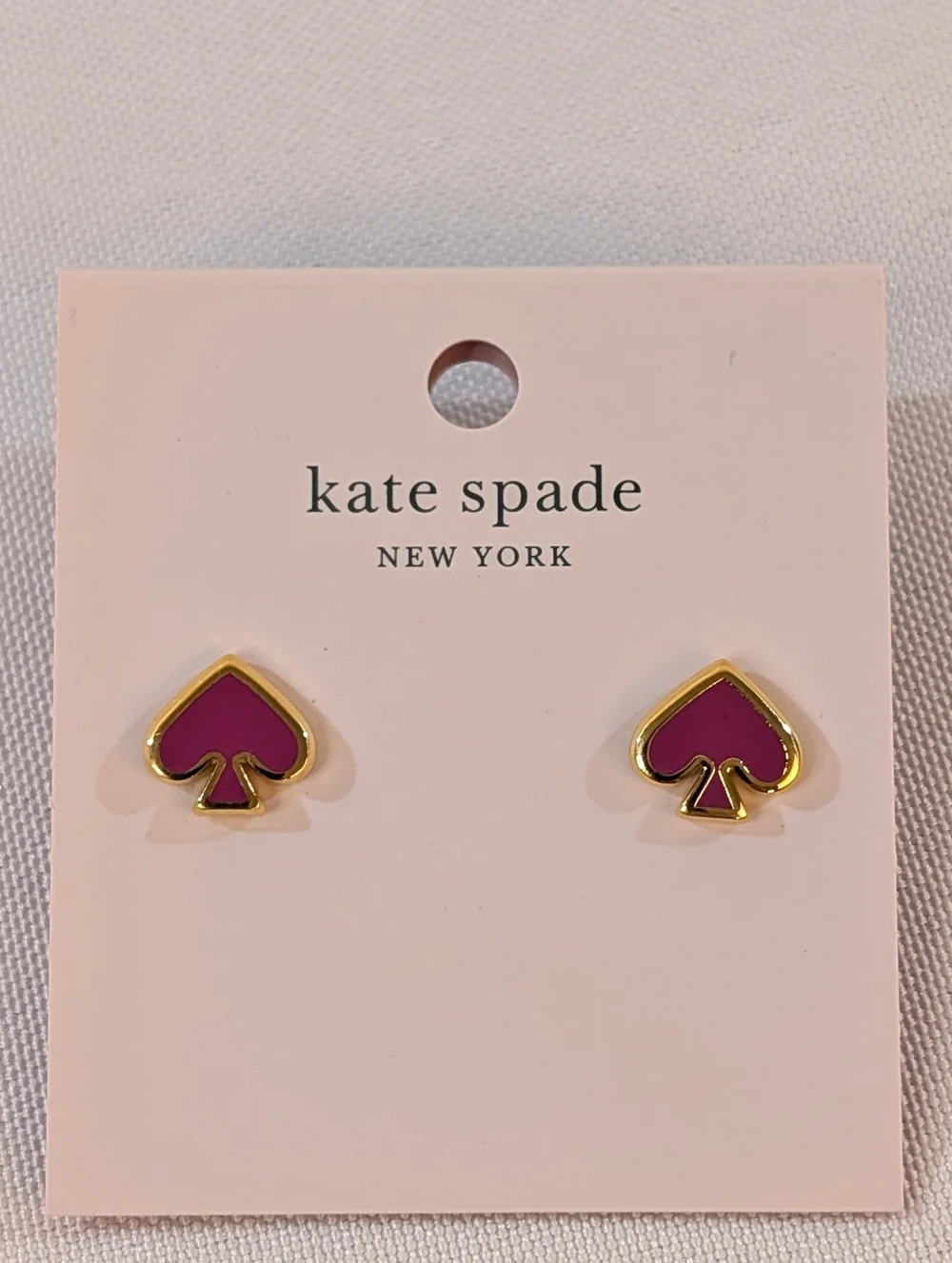 Kate Spade New York Pink Everyday Spade Earrings